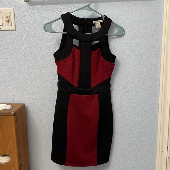 charlotte russe womens XS black and red dress - Picture 1 of 3